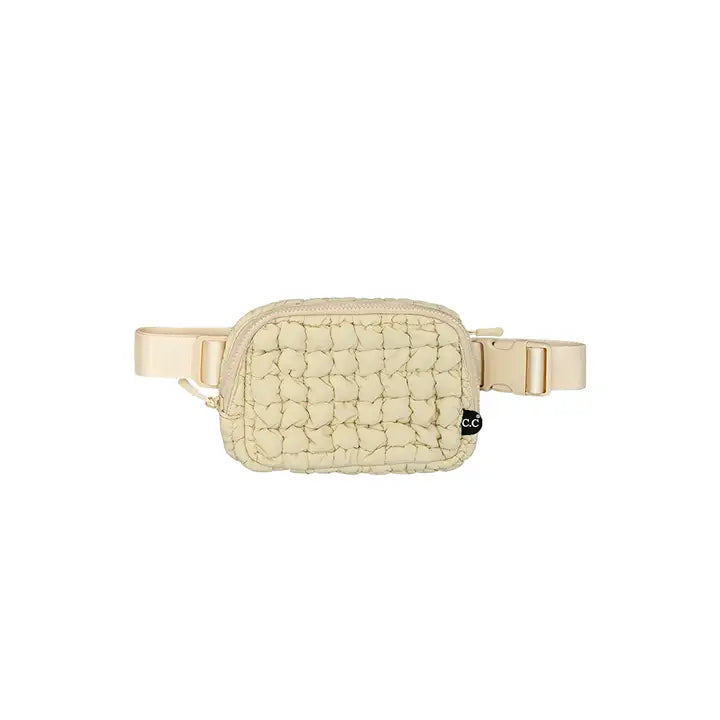 C.C. Quilted Puffer Fanny Pack
