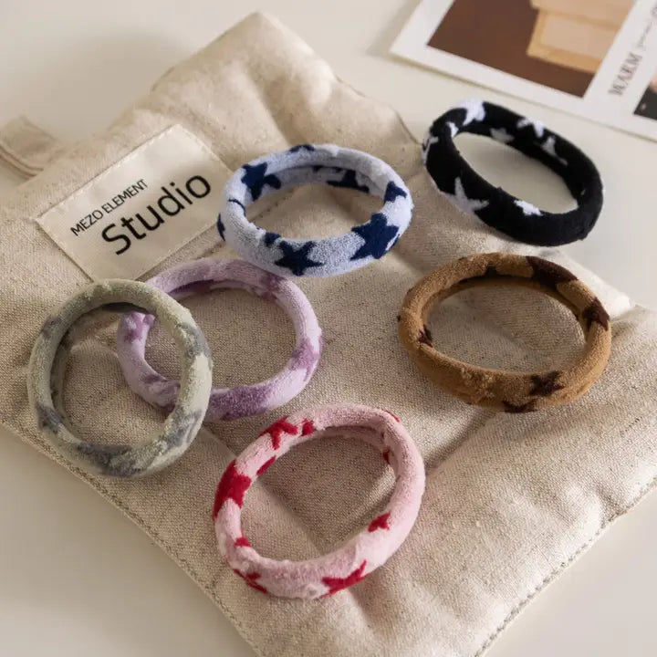 Seamless Star Hair Tie Set