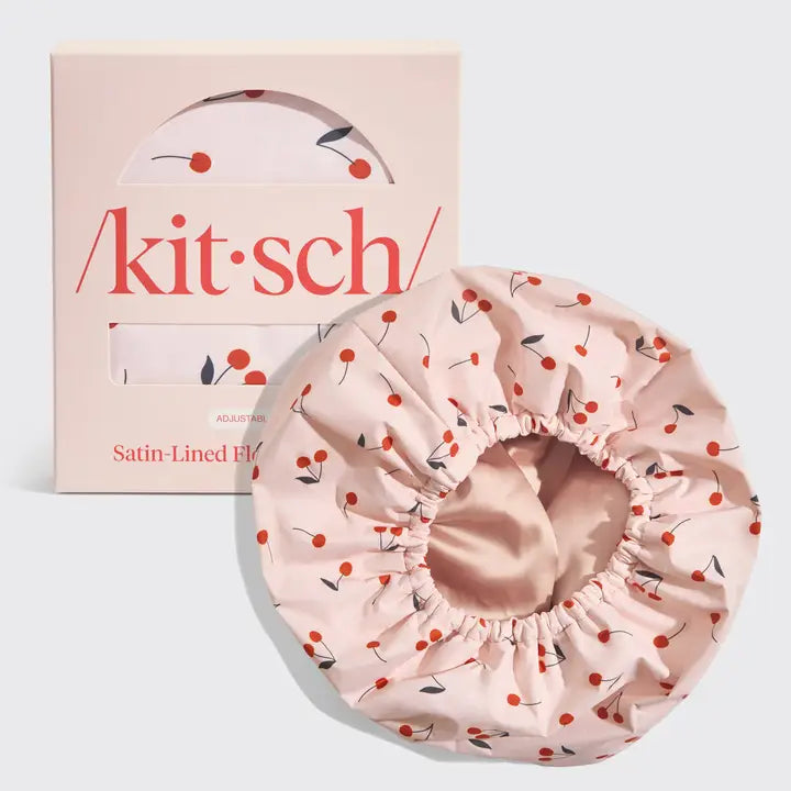Satin Lined Flexi Shower Cap