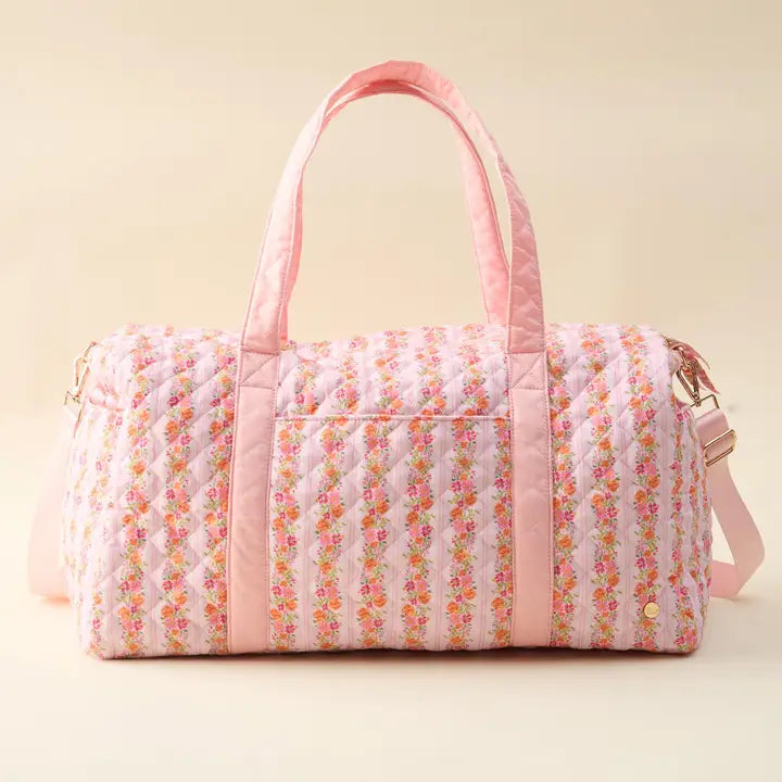 On the Go Quilted Weekender Bag Petal Parade Pink
