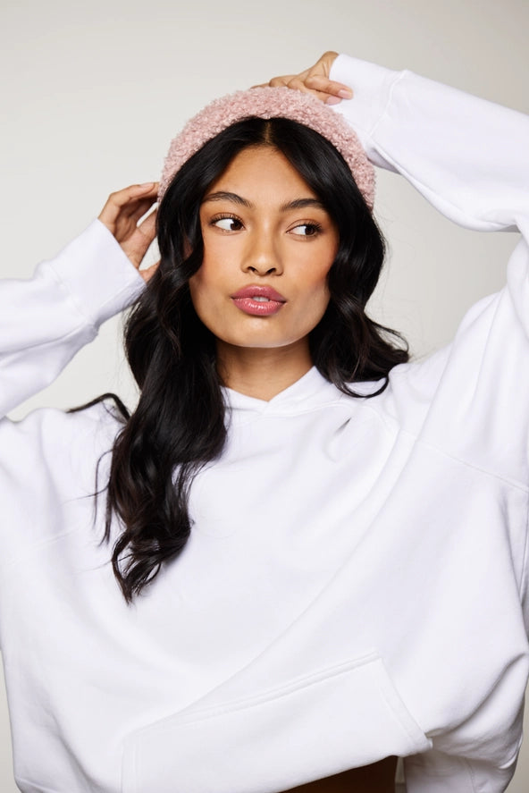 GRWM Baby Pink Boucle Hair Band