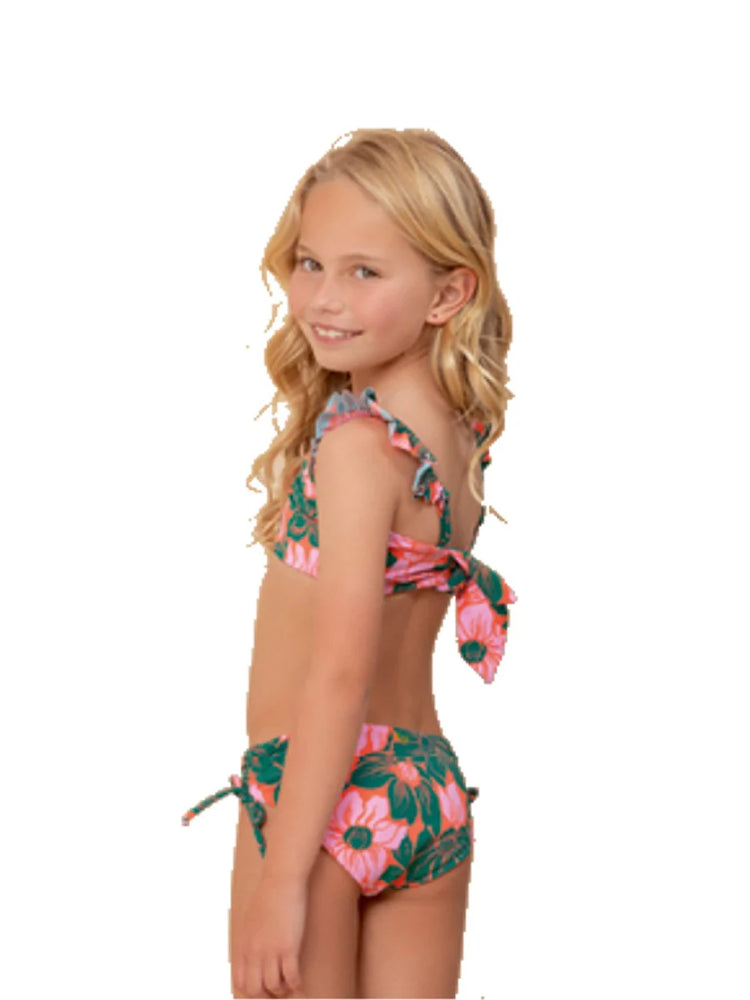 Floral Stamp Mango Bikini