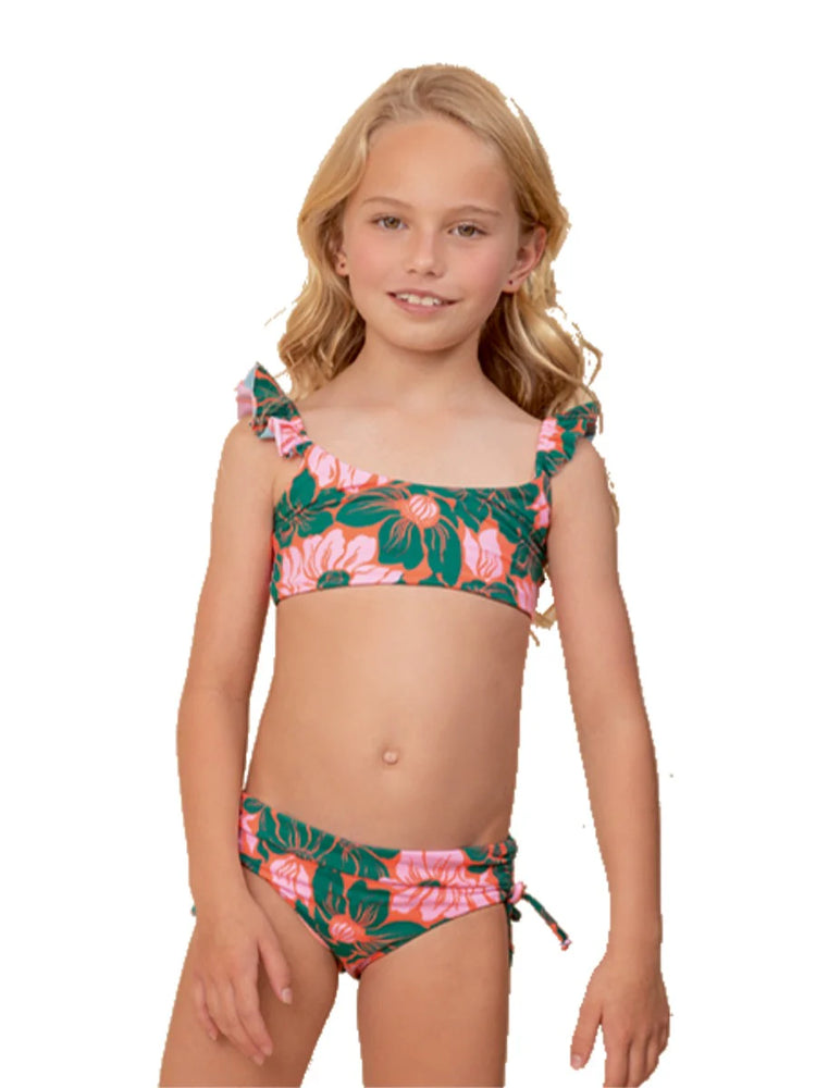 Floral Stamp Mango Bikini