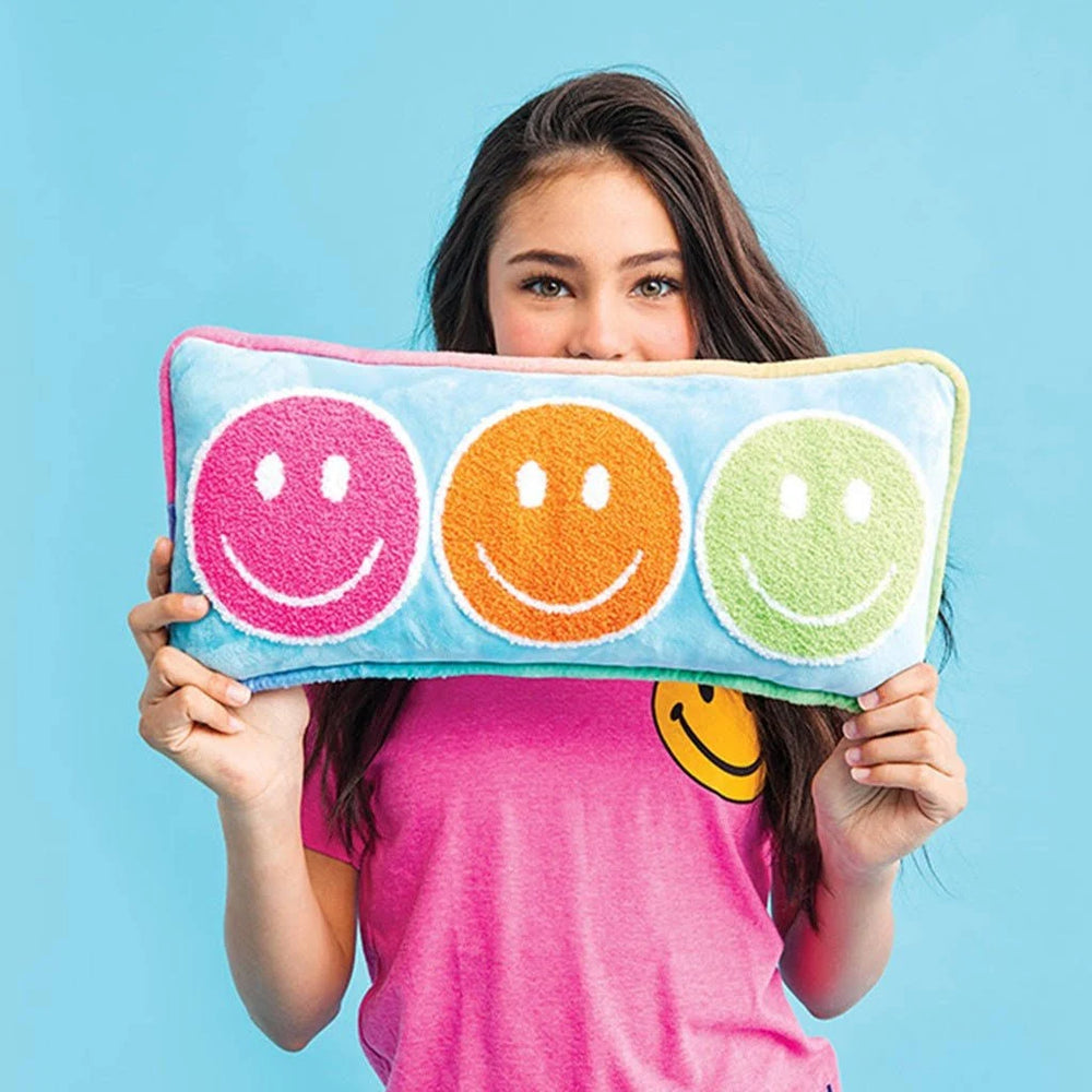 You Make Me Smile Chenille Pillow