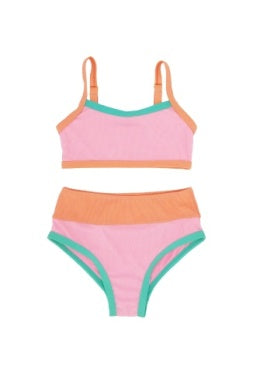 Prism Pink Retro Ringer Bikini