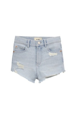 Poolside Hi-Rise Distressed Frayed Lucy Shorts