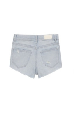Poolside Hi-Rise Distressed Frayed Lucy Shorts