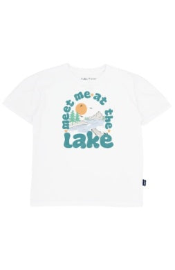White Meet Me at the Lake Tee