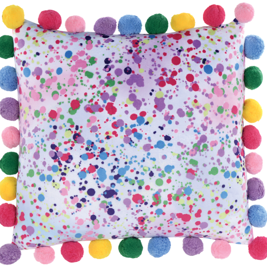 Pom Pom Confetti Pillow