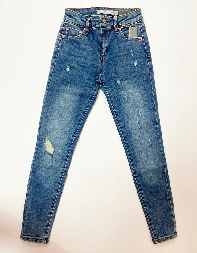 Tractr Diane Mid Rise Slim Fit Jeans