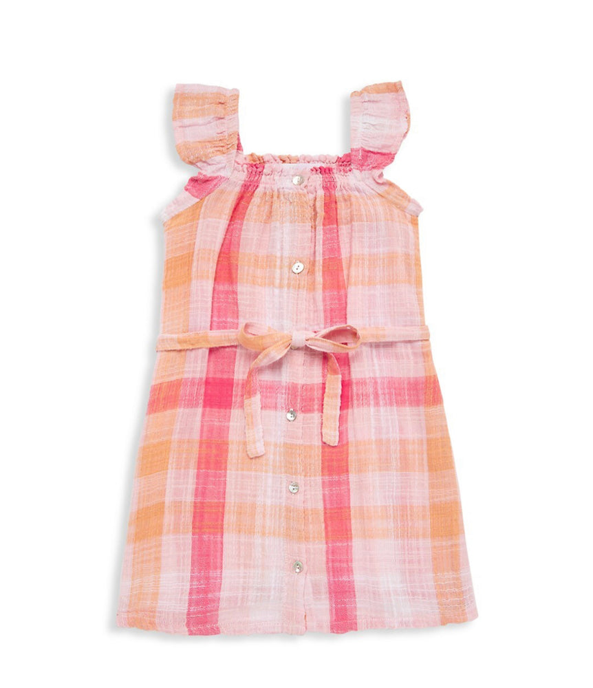 Summer Sunset Plaid Dress