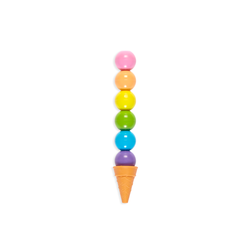 Rainbow Scoops Stacking Crayons